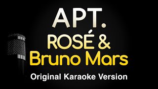 APT  ROSÉ amp Bruno Mars Karaoke Songs With Lyrics  Original Key [upl. by Zoltai13]