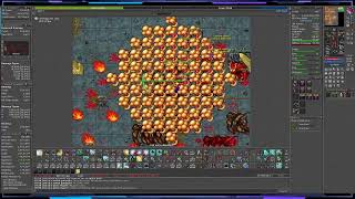 Oramond Demons Tibia 400 RP  44 KH EXP  800K PROFIT [upl. by Ayikur]