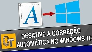 Como desativar a Correção Automática no Windows 10 [upl. by Charles]