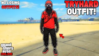 GTA 5 ONLINE NEW BLACK JOGGERS RIPPED SHIRT GLITCH TRYHARD MODDED OUTFIT 167 NO TRANSFER GLITCH [upl. by Cesar]