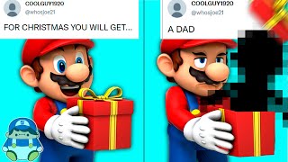 Mario opens Christmas Presents sent by YOU [upl. by Joliet454]