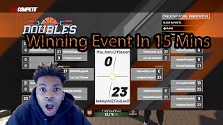 Winning NBA 2K19 Doubles Event In less Than 15 mins [upl. by Nodyarb]