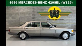 1989 MB 420 SEL No Reserve Bring A Trailer Auction Preview [upl. by Duhl421]