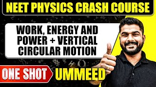 WORK ENERGY AND POWER  VERTICAL CIRCULAR MOTION in 1 Shot All Concepts Tricks amp PYQs  NEET [upl. by Drogin]