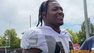 Oregon State ILB Melvin Jordan Talks Fall Camp Day 3 Practice Intensity amp MORE [upl. by Muns]