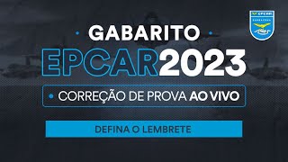 Gabarito EPCAR 2023 Correção de Prova ao Vivo [upl. by Arbas]