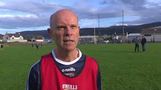 Cushendall manager Eamonn Gillan [upl. by Yenittirb435]