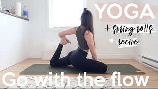 Go with the flow YOGA   SPRING ROLLS recipe [upl. by Elwaine]