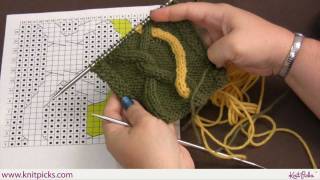 Advanced Cabling Techniques Intarsia Cables [upl. by Rafe]