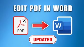 How To Edit PDF Using Microsoft Word 2025  PDF To Word Conversion [upl. by Yve819]