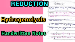 Hydrogenolysis  ReductionMSc 3 Sem [upl. by Narol]