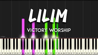 Lilim by Victory Worship synthesia piano tutorial  sheet music amp lyrics [upl. by Gaile]