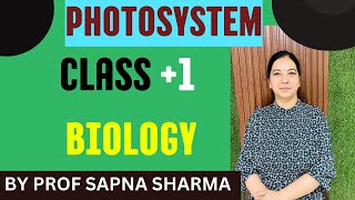 PHOTOSYSTEM CLASS 1 BY PROF SAPNA SHARMA [upl. by Rosmunda]