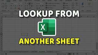 EXCEL VLOOKUP How to Lookup Data From Another Sheet [upl. by Redfield]