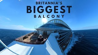 PampO BRITANNIAs BIGGEST BALCONY Superior Deluxe Cabin A108 [upl. by Atiuqrahc]