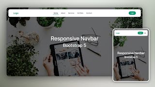 Bootstrap 5  How to create a Responsive Navbar  Step by Step Tutorial [upl. by Felicle928]