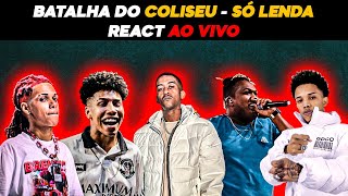 BATALHA DO COLISEU  EDIÇÃO ÉPICA  REACT AO VIVO [upl. by Retnuh]