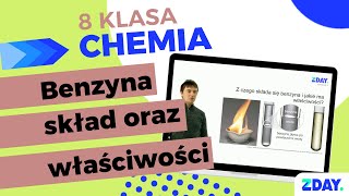 Z czego składa się benzyna oraz jakie ma właściwości  Chemia 8 klasa [upl. by Genevra683]