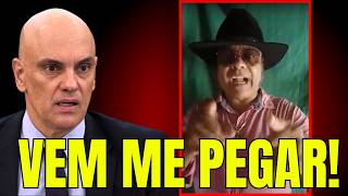 MESMO FORAGIDO ROQUE SALDANHA GRAVA NOVO VÍDEO DESAFIANDO ALEXANDRE DE MORAES [upl. by Onilatac]