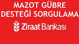 Ziraat Bankası Mazot Gübre Desteği Sorgulama [upl. by Briscoe219]