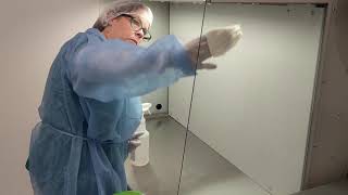 Horizontal Laminar Flow Hood Cleaning [upl. by Rabush]