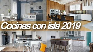 Cocinas 🥘 modernas con isla  Ideas para cocinas 2019 [upl. by Foushee888]