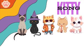 Kitty Kitty Meow Meow 🐱  Fun Kids Song About Cats  Sing Along with Lyrics [upl. by Olney783]