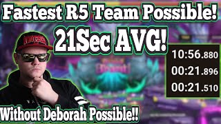 21Second AVG R5 999 Consistent Works without Deborah  Summoners War [upl. by Ober]