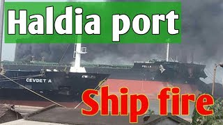 Major coal fire in Indian port [upl. by Aieken]