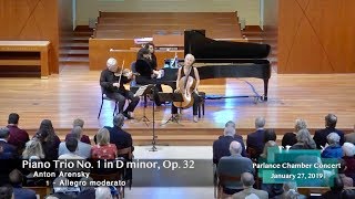 Zukerman Trio Anton Arensky Piano Trio in D minor Op 32 [upl. by Garratt]