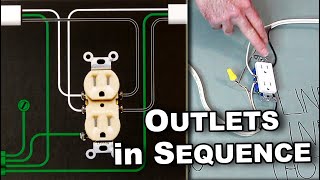 ⚡️How To Wire Outlets in Sequence  Includes Wiring Diagrams [upl. by Ahsiener]