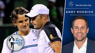 Andy Roddick’s MUST HEAR Reaction to Being Asked about Roger Federer Retiring  The Rich Eisen Show [upl. by Azne]