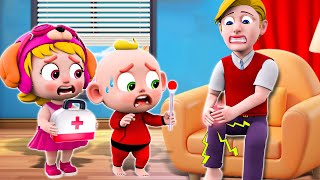 Daddy Got a Boo Boo Song 😥  Funny Songs  More Funny Nursery Rhymes amp Baby Songs [upl. by Sezen]