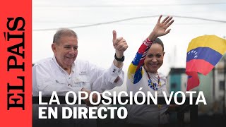 DIRECTO María Corina Machado y Edmundo González votan en las elecciones presidenciales de Venezuela [upl. by Jard]