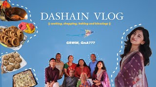 DASHAIN VLOG  🍪🥘cooking baking shopping tika day blessings [upl. by Aerda]