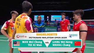 PETRONAS MALAYSIA OPEN 2024  MAN W ChongTEE K Wun MAS vs LIANG W KengWHANG Chang CHN  R32 [upl. by Estell812]