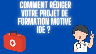 Projet de formation motivé ifsi  tutoriel parcours sup [upl. by Anila]