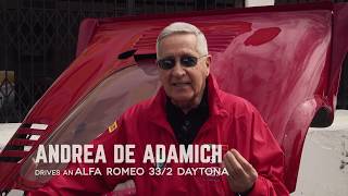 Andrea De Adamich talks Alfa Romeo and the Targa Florio [upl. by Enyallij559]