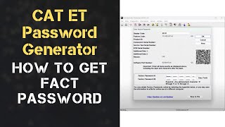 HOW TO GET THE FACTORY PASSWORD for CATERPILLAR THE FACTORY PASSWORD GENERATOR in action [upl. by Uamak]