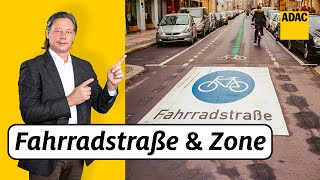 Fahrradstraße und Fahrradzone Diese Regeln solltest du kennen  ADAC  Recht Logisch [upl. by Talyah]