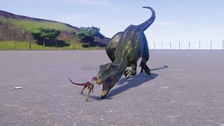 Compsognathus Death Animation From All Small Carnivore  Jurassic World Evolution [upl. by Leiand]