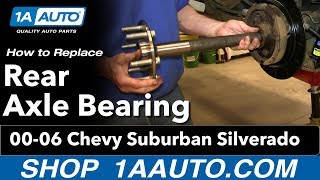 How to Replace Wheel Bearing 9913 Chevy Silverado 1500 Truck [upl. by Areip]