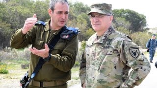 EUCOM Commander Scaparrotti visit to Israel March 2017 [upl. by Chip]