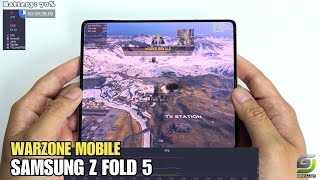 Samsung Galaxy Z Fold 5 test game Call of Duty Warzone 2024  Snapdragon 8 Gen 2 [upl. by Aranat]