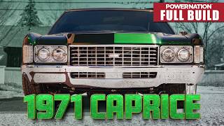 Full Build 1971 Chevy Caprice Transformed into Fat Stacked 840 HP Head Turner [upl. by Luci]