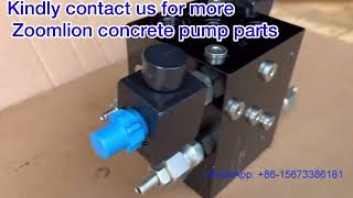 Zoomlion concrete pump parts hydraulic valve OIL CONTROL 07107440 10100A [upl. by O'Driscoll]