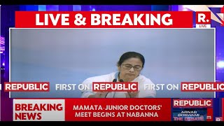 CM Mamata Holds Meeting With Junior Doctors  RG Kar Latest News  Nabanna [upl. by Amesari]