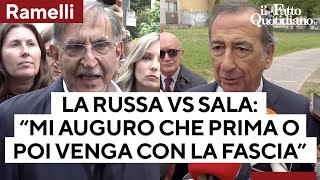 Commemorazione Ramelli La Russa vs Sala quotMi auguro che prima di fine mandato venga con la fasciaquot [upl. by Attenaz]