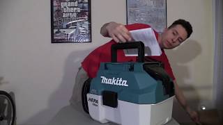 Makita 18V Cordless WetDry Vacuum DVC750LZ [upl. by Flossy822]