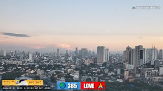 PHILIPPINES Live Camera Aug 3 2024 SAT Sunrise Weather CAM Manila 1200AM  Lofi [upl. by Neemsay]